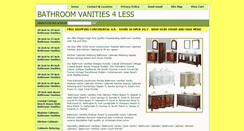 Desktop Screenshot of bathroomvanities4less.com